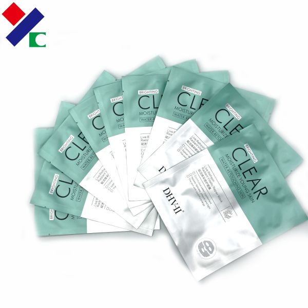 Customized Aluminum Foil Three Side Seal Sachet Bags 25ml