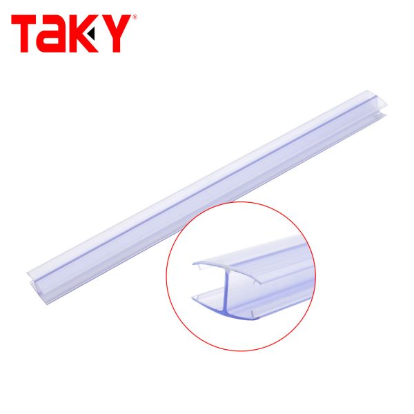 Douche coulissante porte vitrée sans cadre PVC bande d'étanchéité imperméable