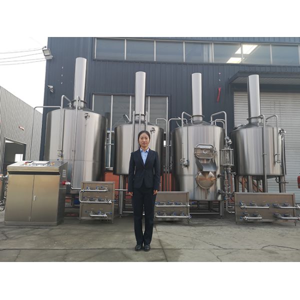 Stainless Steel Brewhouse Equipment , 20HL Steam Heated Beer brewing Equipment