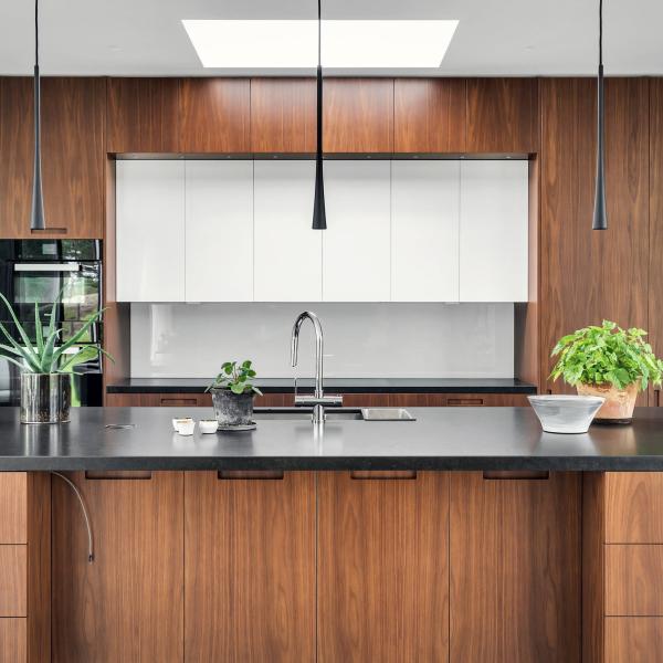 Complete Modern Kitchen Matt Small  Wood Cabinet Handless