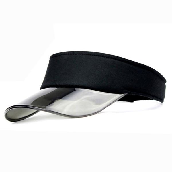 Transparent Sun Visor Caps Adjustable 56cm 58cm Fluorescent Color