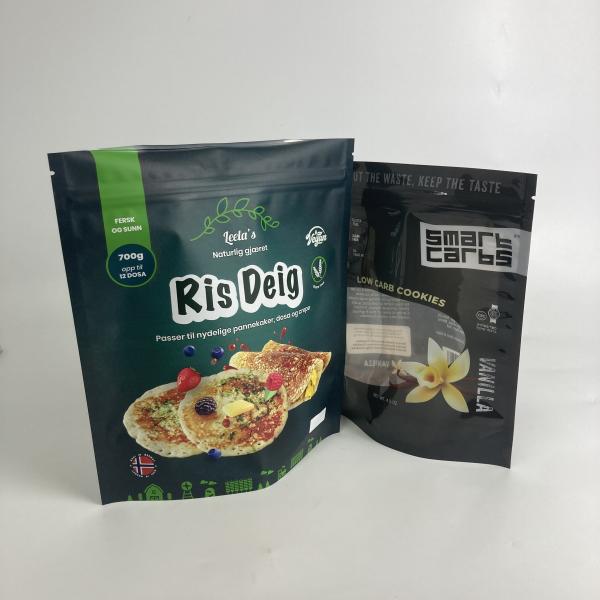 100% Biodegradable Custom Printed Plastic Bags Stand Up Zipper Bags Resealable Food Packaging Bags