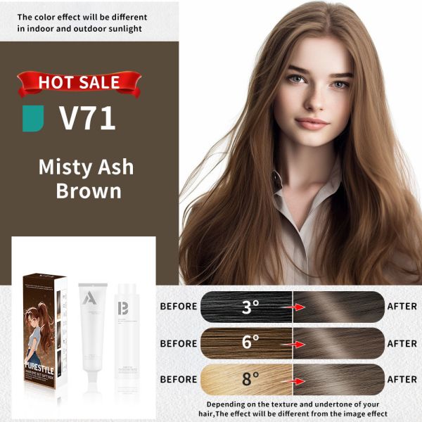 Permanent Home Hair Dye Ammonia Free Herbal Formula for Men Women OEM Professional Hair Dye Factory Supply
