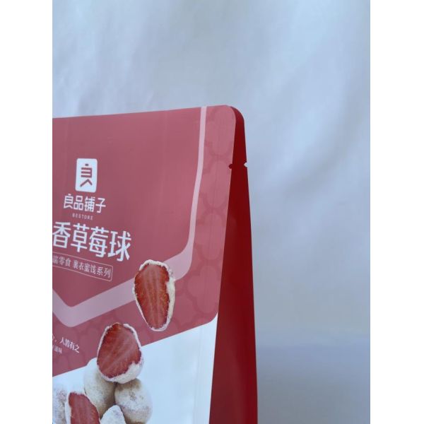 Matt Varnish Custom Stand Up Pouches 100 Microns Waterproof For Snacks