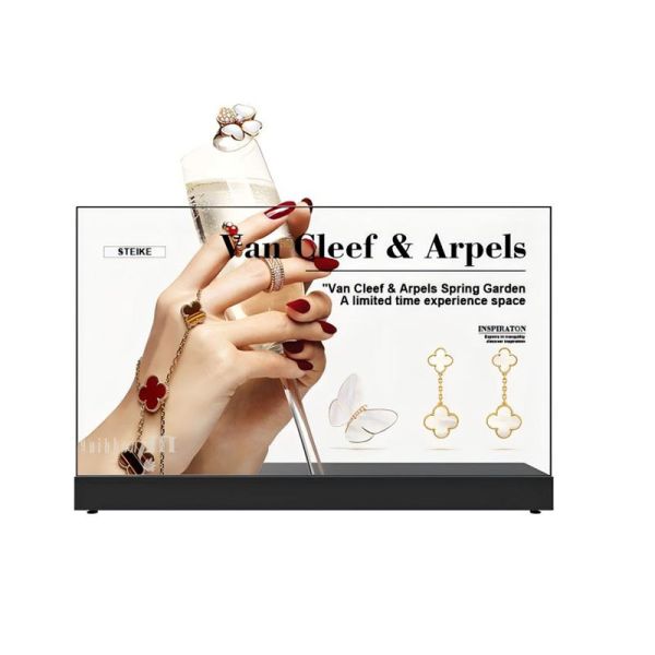 77 Inch Transparent OLED Display Interactive 3D Touch Transparent Digital Signage for Commercial Applications
