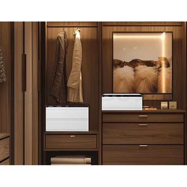 Home Fingerprint Lock Leather-Covered Jewelry Safe Box Solid Steel Auto Open