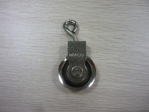 Nickle Plated Metal Furniture Fittings Small Iron Sheave Corrosion Resistance