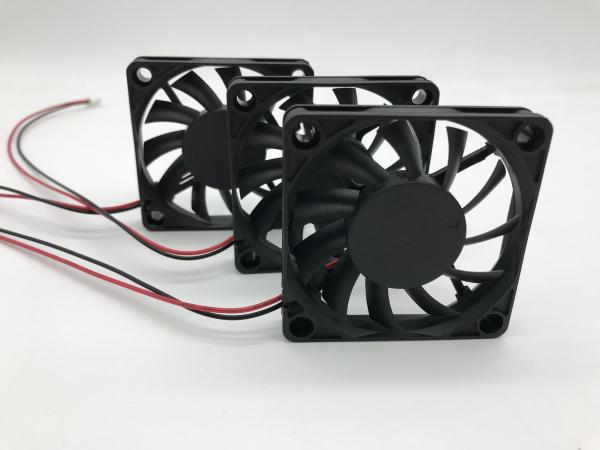 60 Mm Computer Cooling Fans Ball Bearing 12V DC Plastic Housing Low Noise