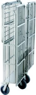 OEM Guest Room Equipment Hotel Laundry Cart 8 Mute PPR With Break