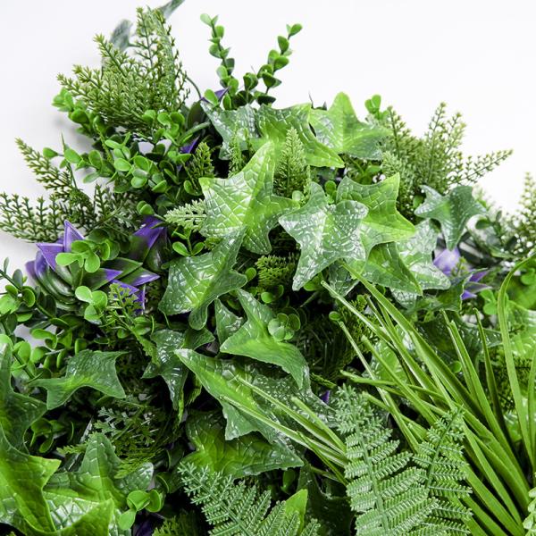 Dark Green Hedge Artificial Green Walls Vertical Bush Panel 45mm For Garden Decoration