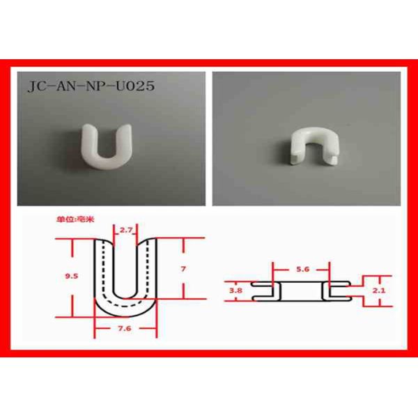 Red / White Aluminum Oxide Ceramic Eyelets For Industrial Textile Ceramic Parts