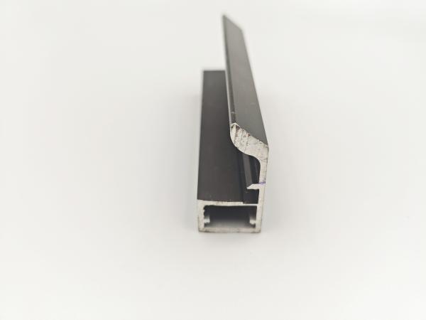 0.6mm Aluminium Kitchen Profiles , Silver Aluminium Profile For Wardrobe Doors
