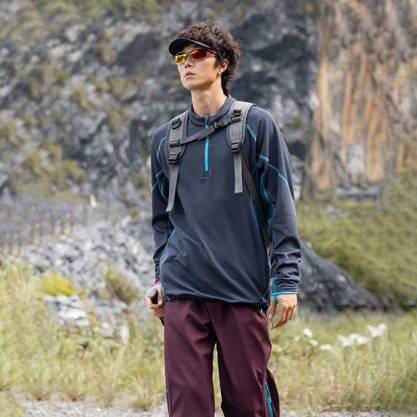 Stand Collar Color Block Jacket Thermal Antibacterial Polartec Fleece Outdoor Pullover