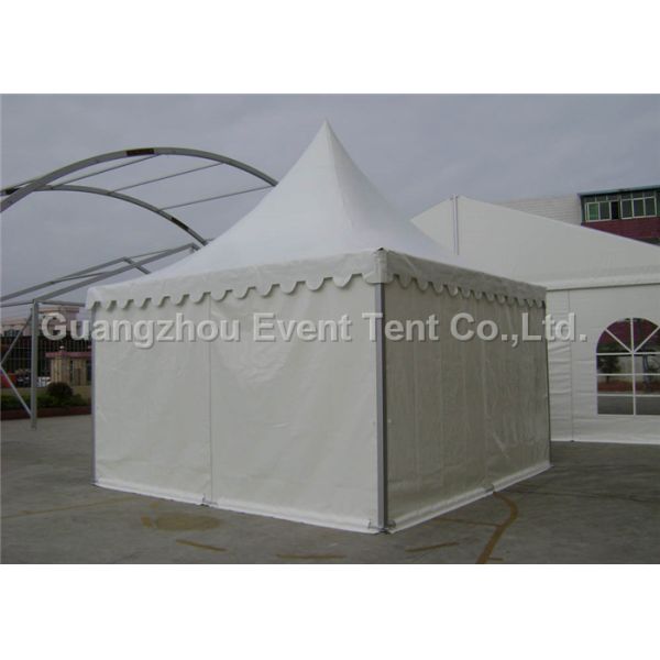 Strong structural marquee pagoda party tent with PVC white side wall for wedding event