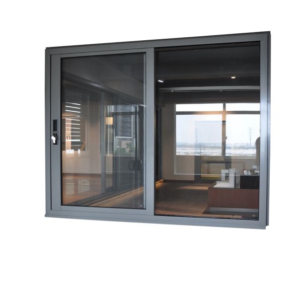 Customized Size Courtyard Aluminum Sliding Window with Mosquito Net and Simple Design