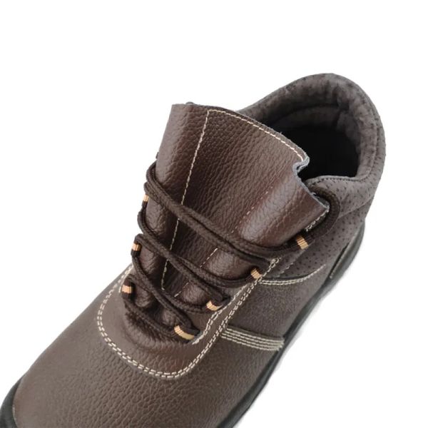 S3 Waterproof Safety Boots Steel Toe Genuine Leather Mid Cut Work Boots