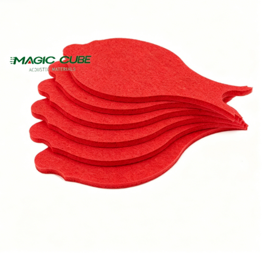 Acoustic Treatment Polyester Fiber Acoustic Panel Designed To Optimize Sound In Ocean Galleries.