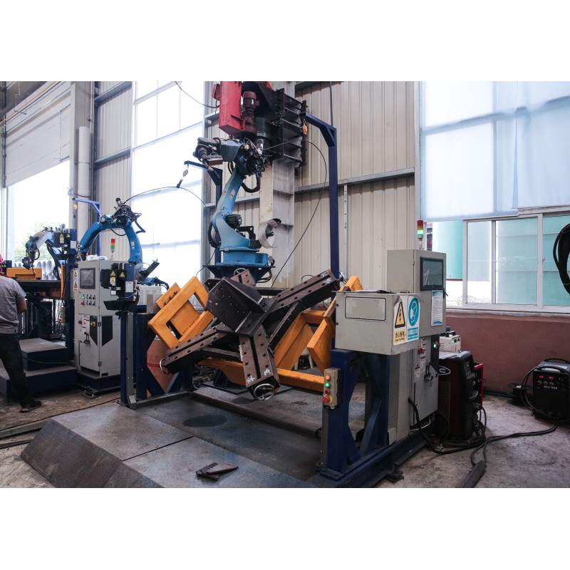 46m/Min Rotation Speed Tower Foot Welding Robot 4500*3500*3000mm Overall Machine Dimension