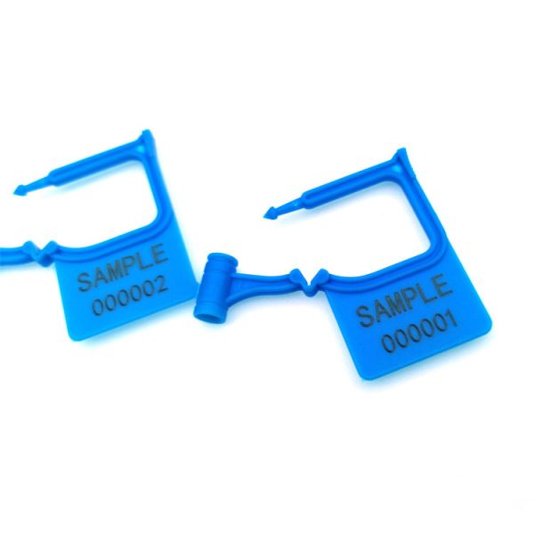 Black US-PSP01 Mini Plastic Hang Tag Indicative Padlock Security Seal with Laser Print