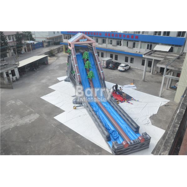 Водные горки 25кс4.3кс9.5М серого выплеска лета коммерчески гигантские раздувные