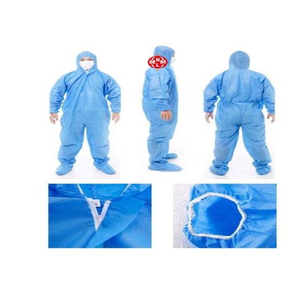 Tear Resistant Hooded Disposable Protective Coverall With Boot