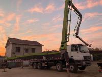 Le mètre ACTROS 4141 de Zoomlion 60 a utilisé le camion de pompe concrète pour le transport