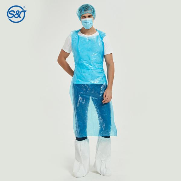 Cleaning Disposable Plastic PE Apron Waterproof Plastic Disposable PE Apron Biodegradable Disposable Aprons