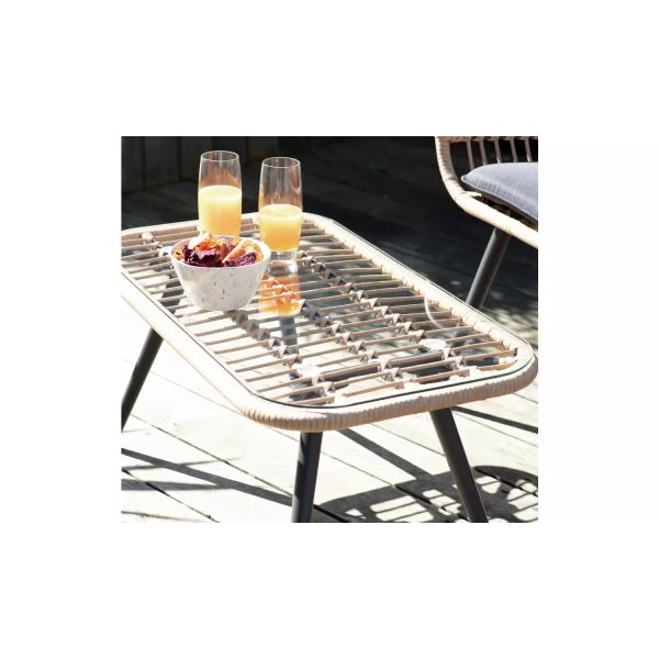 Transform Your Garden with AJUNION 4 Piece All Weather Wicker Outdoor Furniture Set
