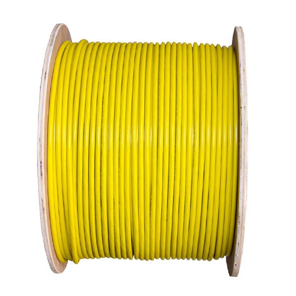 PVC Jacket Cat6 FTP 23AWG Bare Copper Lan Cable With Yellow Jacket 1000FT