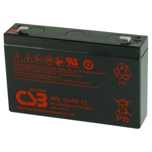 CSB Battery HRL634W 6V 34W High Performance Rechargeable Lead-Acid Dry Batteries for Electric Power