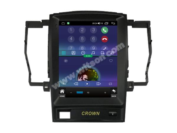 9.7'' Tesla Vertical Screen For Toyota Crown 2005-2009 Android Car Multimedia Player