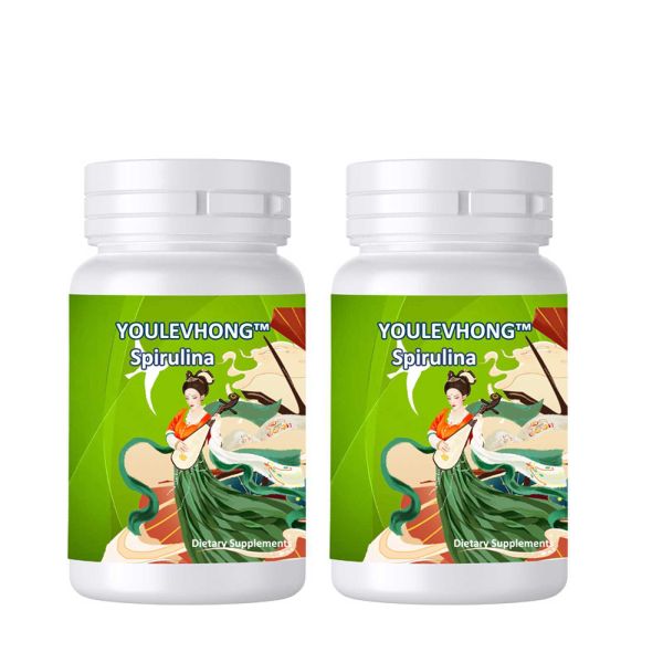 Suppléments de spiruline Spiruline organique comprimés non OGM et sans gluten 500 mg 300 comprimés pour la santé des yeux et de la peau