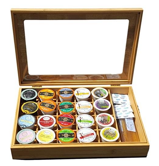 organic bamboo coffee knock box coffee capsule box for gift with high quality