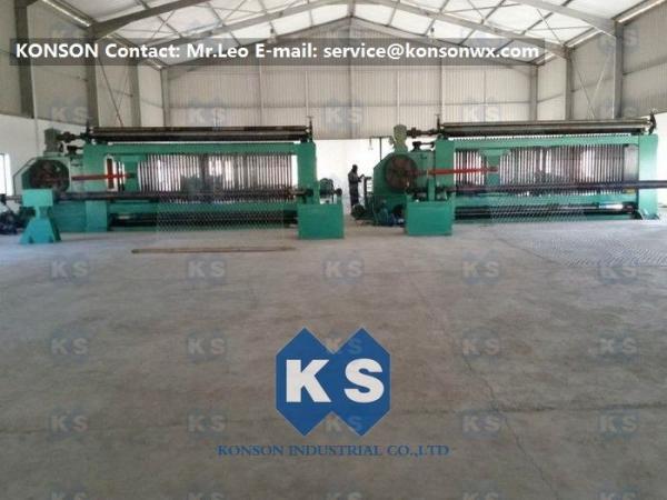 Spiral Coiling Hexagonal Gabion Wire Mesh Weaving Machine 80x100mm Mesh Size
