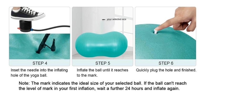 Blast Proof Peanut Shaped Therapy Ball , Peanut Balance Ball Environmentally Friendly