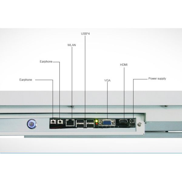 Android Infrared 75 touch screen monitor Standee / Slim advertising kiosks display Floorstanding