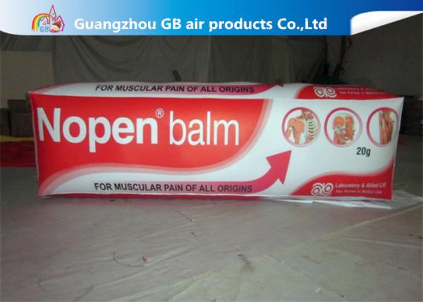 Advertising Inflatable Balm Carton / Blow Up Unguent Bottle Model For Promotion