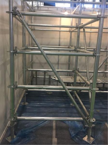 18 Stations Sheet Roll Forming Machine Ringlock Scaffolding Standing Tube Punching Machine