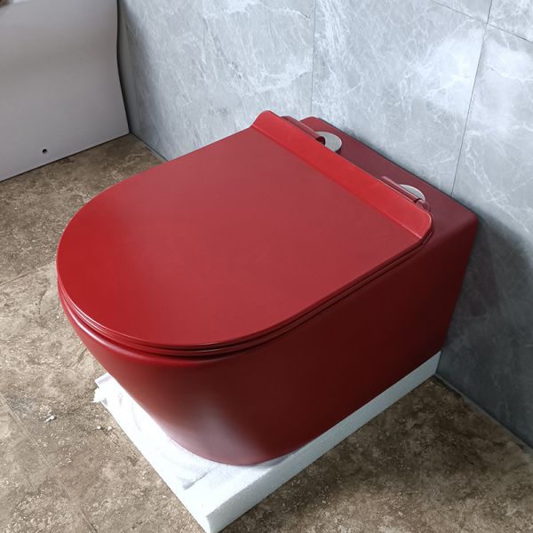Heated Seat Black Color Hotel Ceramic Wall Mounted Toilet Bowl Bidet Wc Small Smart Toilet