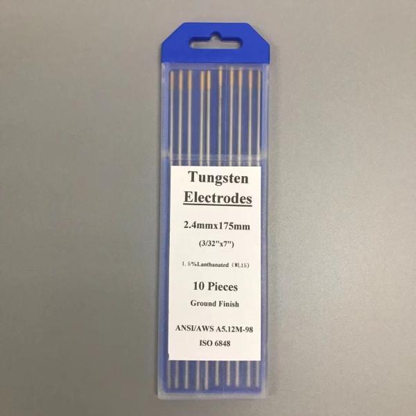 Tungsten Electrodes WL15 1.5% Lanthanated Golden Head 1.6mm for TIG Welding 40-240