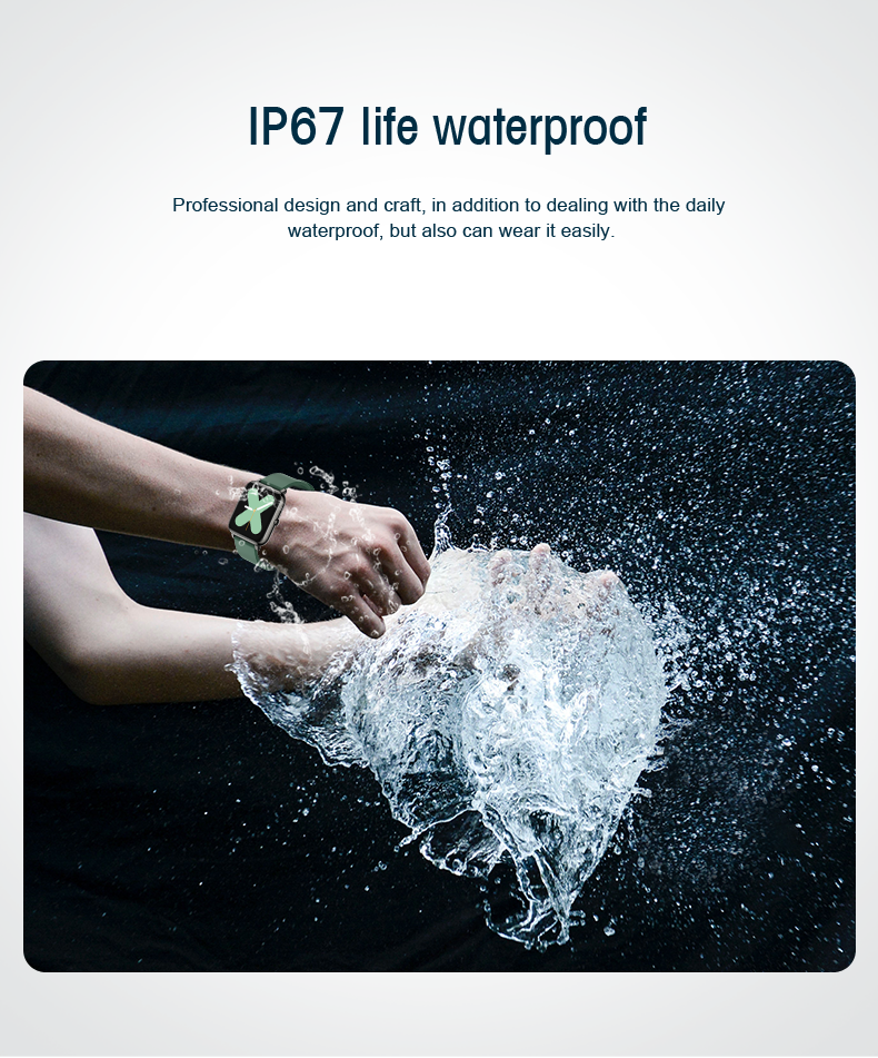 Люди и женщины дозора самого нового дизайна умные 8 языков касаются воде сна IP67 кислорода крови тарифа сердца фитнеса спорт экрана