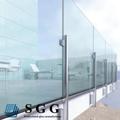 frameless glass balcony (4mm,5mm,6mm,8mm,10mm,12mm,15mm,19mm)