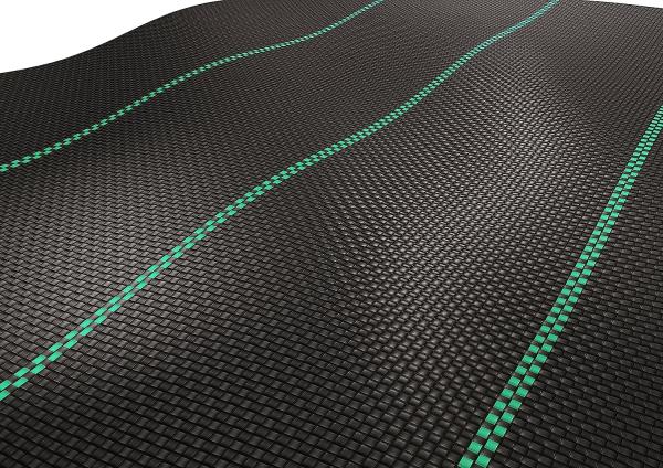 6 x 33 feet Sheet Woven Weed Control Fabric - Stabilized Black Heavy Duty 3 oz/yd² Landscape Ground Cover Membrane