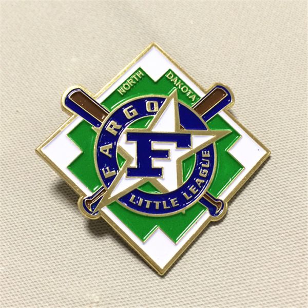 Vintage Potomac Grays Baseball Hard Enamel Pin – Batter Graphic & Team Member Initials Badge
