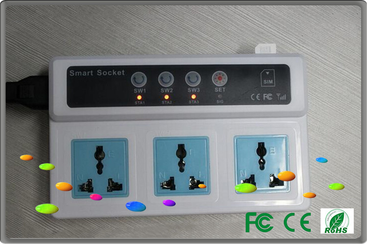 universal plug socket smart home automation systems insert SIM card remotel control