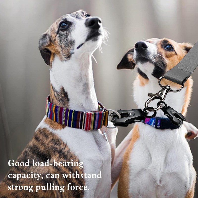Frog Clip Dog Leash Clasp 360 Degree Swivel Clip Heavy Duty Quick Release and Locking Dog Leash Buckle Hook for Pet Collar