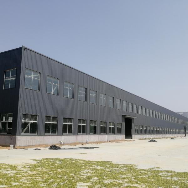 Prefab H-Section Steel Structure Workshop With Bridge Crane Anti-Corrosion