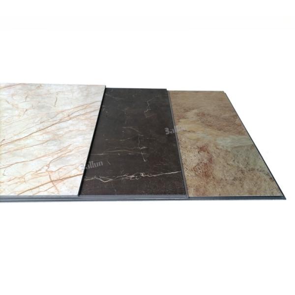 Lugar de lujo SPC RVP de piedra de mármol de grano piso de tablón de vinilo para baño y cocina
