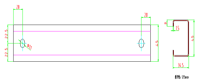 rolo do teto de 15 estações que forma a máquina, rolo do canal de C que forma a máquina com servo motor
