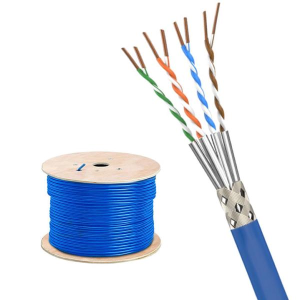 22AWG LSZH SFTP CAT 8 Cable For Data Centers Industrial Networks